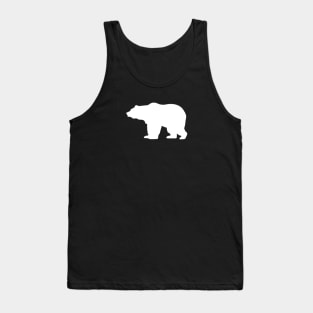 Bear Silhouette Design Tank Top